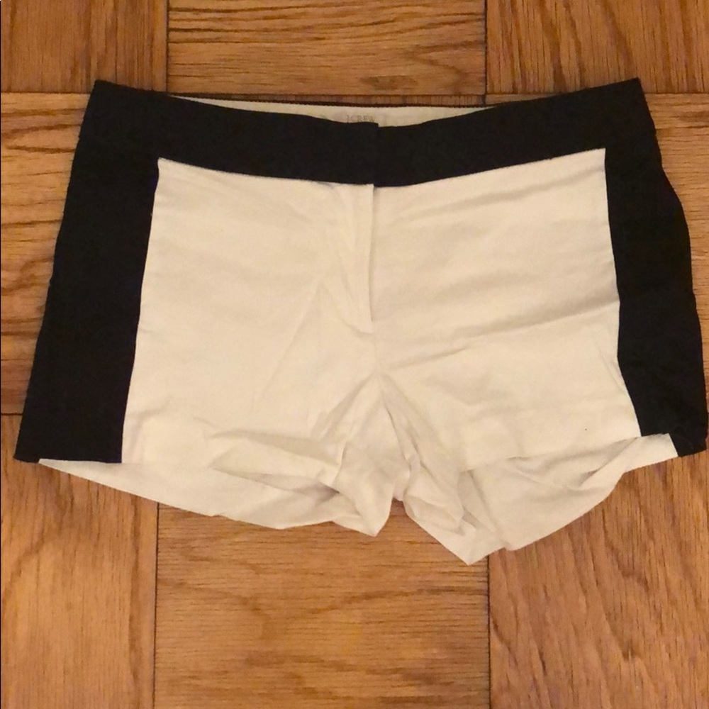J Crew black and white shorts